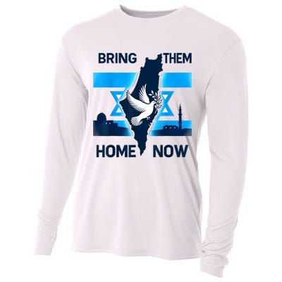 Bring Them Home Now! Stand With Israel Flag America Cooling Performance Long Sleeve Crew