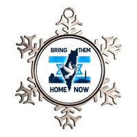 Bring Them Home Now! Stand With Israel Flag America Metallic Star Ornament