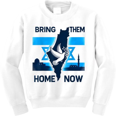 Bring Them Home Now! Stand With Israel Flag America Kids Sweatshirt