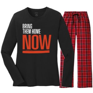 Bring Them Home Now Women's Long Sleeve Flannel Pajama Set 