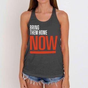 Bring Them Home Now Women's Knotted Racerback Tank