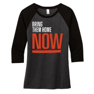 Bring Them Home Now Women's Tri-Blend 3/4-Sleeve Raglan Shirt