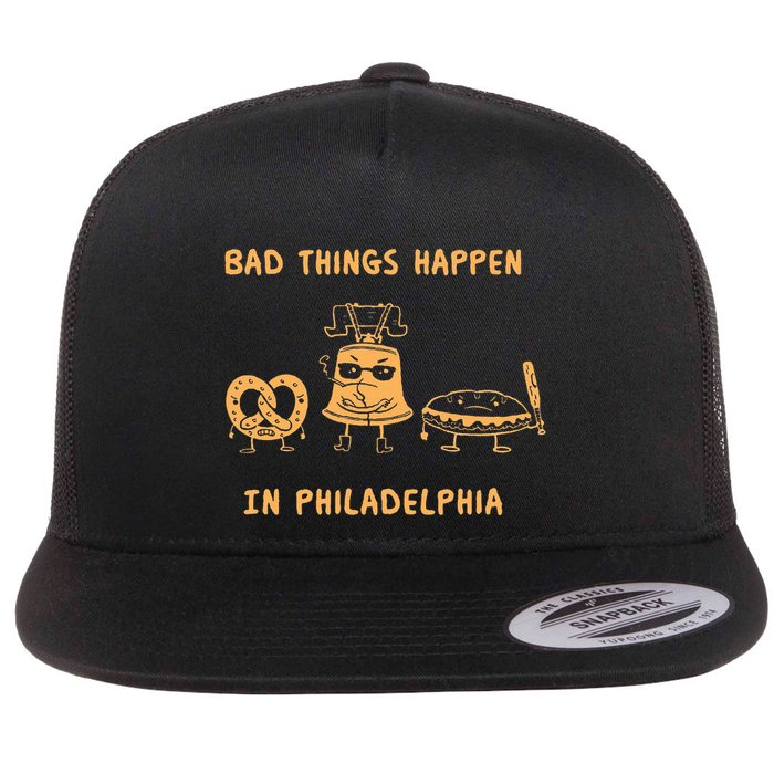 Bad Things Happen In Philadelphia Novelty Pride Flatbill Hat