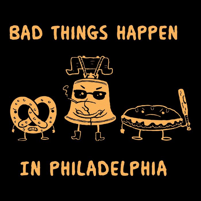 Bad Things Happen In Philadelphia Novelty Pride Flatbill Hat