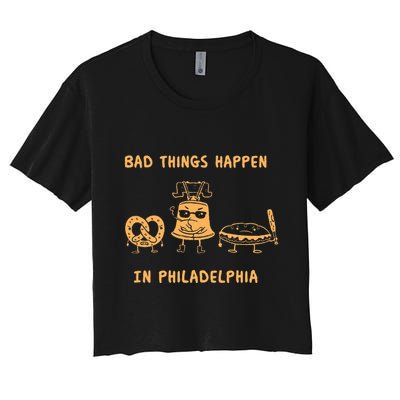 Bad Things Happen In Philadelphia Novelty Pride Crop Top
