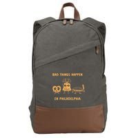 Bad Things Happen In Philadelphia Novelty Pride Cotton Canvas Backpack