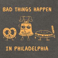 Bad Things Happen In Philadelphia Novelty Pride Cotton Canvas Backpack