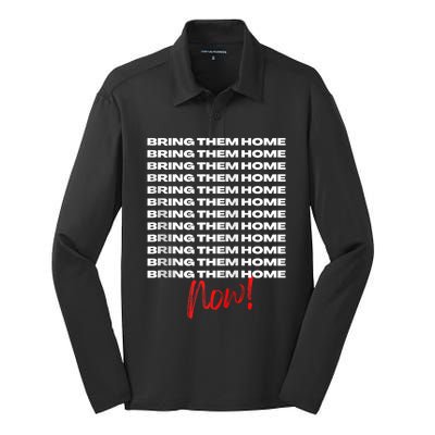 Bring Them Home Now! Silk Touch Performance Long Sleeve Polo