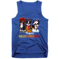 Boston Terrier Hallothanksmas Halloween Thanksgiving Xmas Cute Gift Tank Top