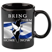 Bring Them Home Now Stand With Israel America Flag Patriotic  11oz C Handle Ceramic Mug