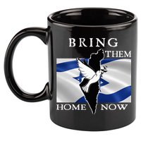 Bring Them Home Now Stand With Israel America Flag Patriotic  11oz C Handle Ceramic Mug