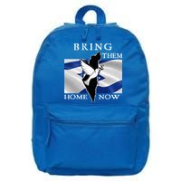 Bring Them Home Now Stand With Israel America Flag Patriotic  16 in Basic Backpack