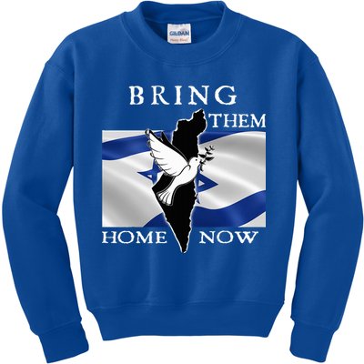 Bring Them Home Now Stand With Israel America Flag Patriotic  Kids Sweatshirt