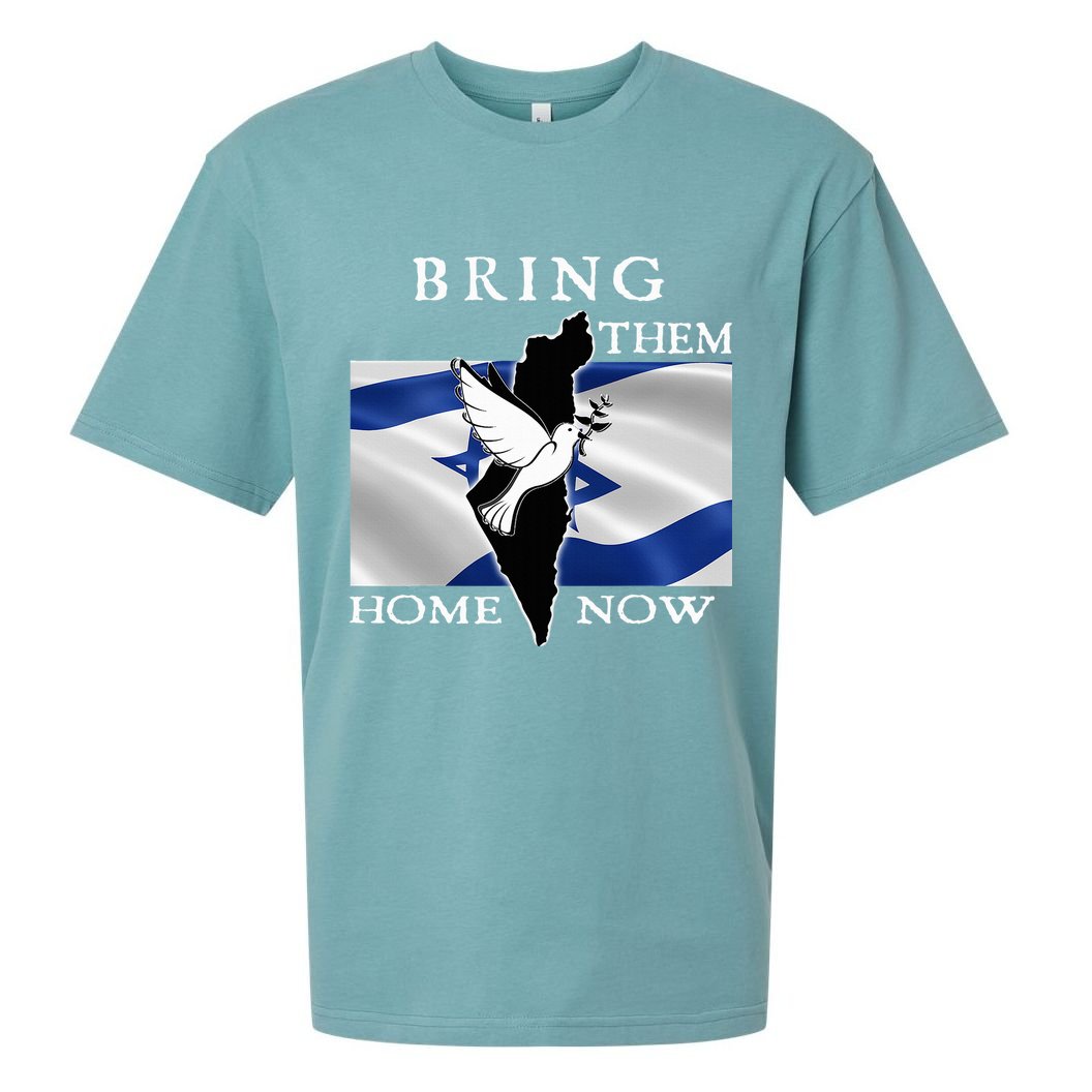 Bring Them Home Now Stand With Israel America Flag Patriotic  Sueded Cloud Jersey T-Shirt