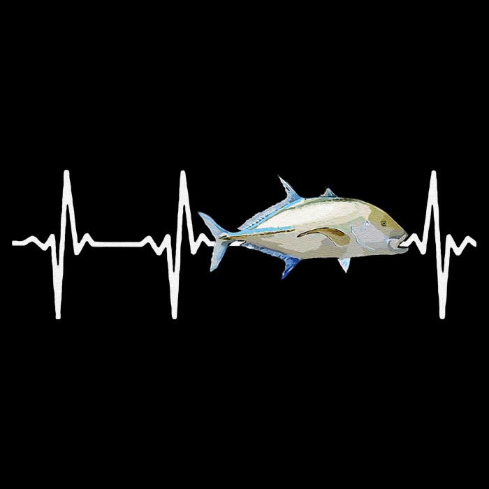 Bluefin Trevally Heartbeat For Saltwater Fish Fishing Lovers Impact Tech Backpack