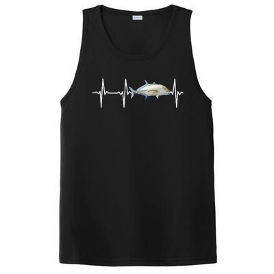 Bluefin Trevally Heartbeat For Saltwater Fish Fishing Lovers PosiCharge Competitor Tank