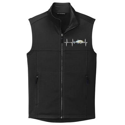 Bluefin Trevally Heartbeat For Saltwater Fish Fishing Lovers Collective Smooth Fleece Vest