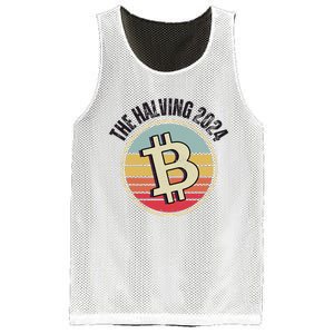 Bitcoin The Halving 2024 Mesh Reversible Basketball Jersey Tank