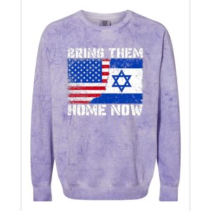 Bring Them Home Now Bring Them Home Now Israel Flag Colorblast Crewneck Sweatshirt