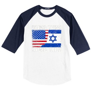 Bring Them Home Now Bring Them Home Now Israel Flag Baseball Sleeve Shirt