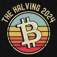 Bitcoin The Halving 2024 To The Moon Ladies PosiCharge Tri-Blend Wicking Tank