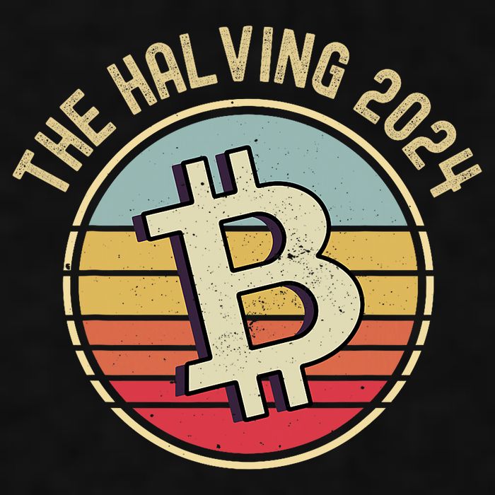 Bitcoin The Halving 2024 To The Moon Ladies PosiCharge Tri-Blend Wicking Tank
