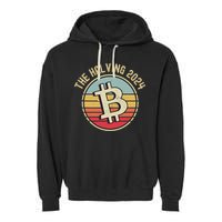 Bitcoin The Halving 2024 To The Moon Garment-Dyed Fleece Hoodie