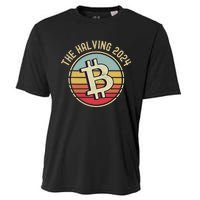 Bitcoin The Halving 2024 To The Moon Cooling Performance Crew T-Shirt