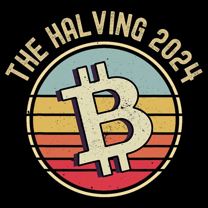 Bitcoin The Halving 2024 To The Moon 7-Panel Snapback Hat