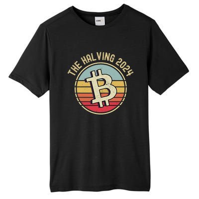 Bitcoin The Halving 2024 To The Moon Tall Fusion ChromaSoft Performance T-Shirt