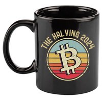 Bitcoin The Halving 2024 To The Moon 11oz C Handle Ceramic Mug