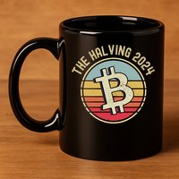 Bitcoin The Halving 2024 To The Moon 11oz C Handle Ceramic Mug