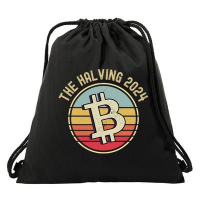 Bitcoin The Halving 2024 To The Moon Drawstring Bag