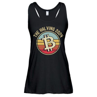 Bitcoin The Halving 2024 To The Moon Ladies Essential Flowy Tank