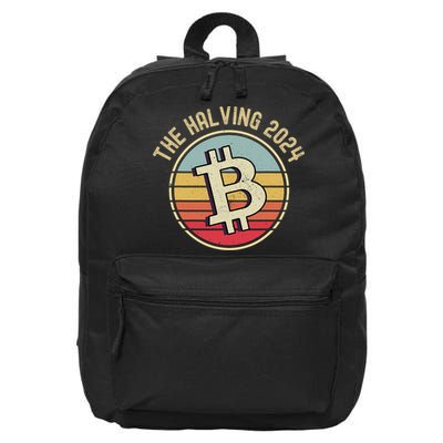 Bitcoin The Halving 2024 To The Moon 16 in Basic Backpack