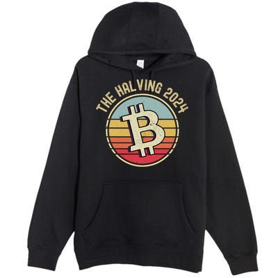 Bitcoin The Halving 2024 To The Moon Premium Pullover Hoodie