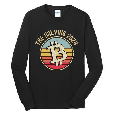 Bitcoin The Halving 2024 To The Moon Tall Long Sleeve T-Shirt