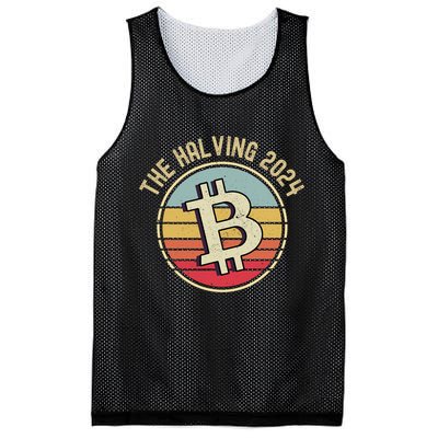Bitcoin The Halving 2024 To The Moon Mesh Reversible Basketball Jersey Tank