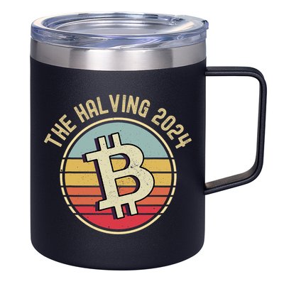 Bitcoin The Halving 2024 To The Moon 12oz Stainless Steel Coffee Mug