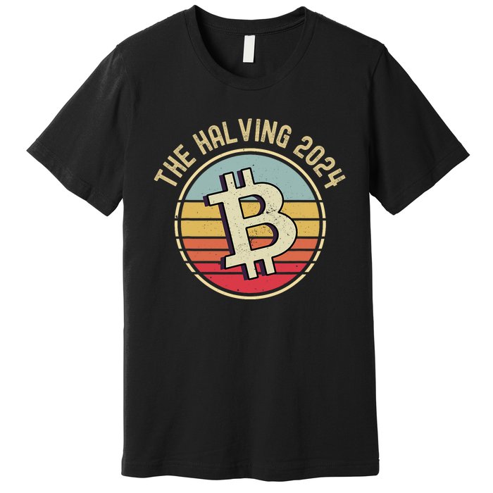 Bitcoin The Halving 2024 To The Moon Premium T-Shirt