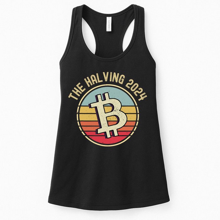 Bitcoin The Halving 2024 To The Moon Womens Tank Top