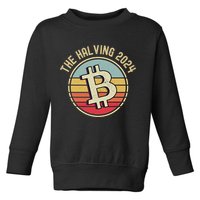 Bitcoin The Halving 2024 To The Moon Toddler Sweatshirt