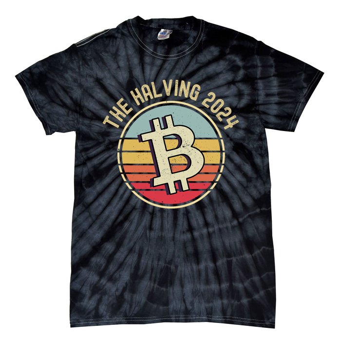 Bitcoin The Halving 2024 To The Moon Tie-Dye T-Shirt