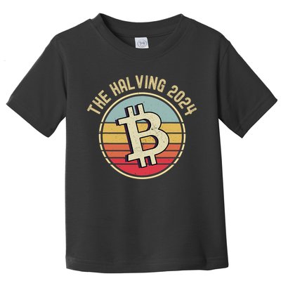 Bitcoin The Halving 2024 To The Moon Toddler T-Shirt