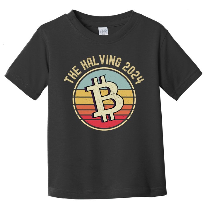 Bitcoin The Halving 2024 To The Moon Toddler T-Shirt