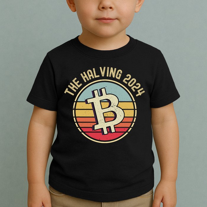 Bitcoin The Halving 2024 To The Moon Toddler T-Shirt