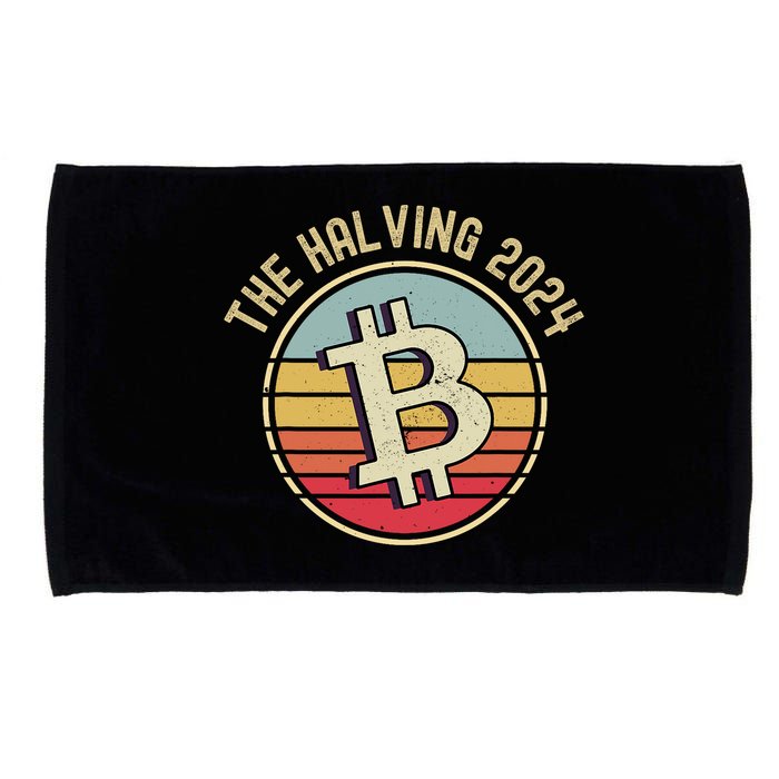 Bitcoin The Halving 2024 To The Moon Microfiber Hand Towel