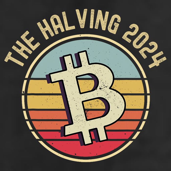 Bitcoin The Halving 2024 To The Moon Microfiber Hand Towel