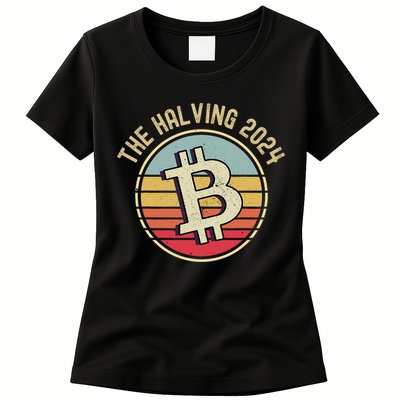 Bitcoin The Halving 2024 To The Moon Womens T-Shirt