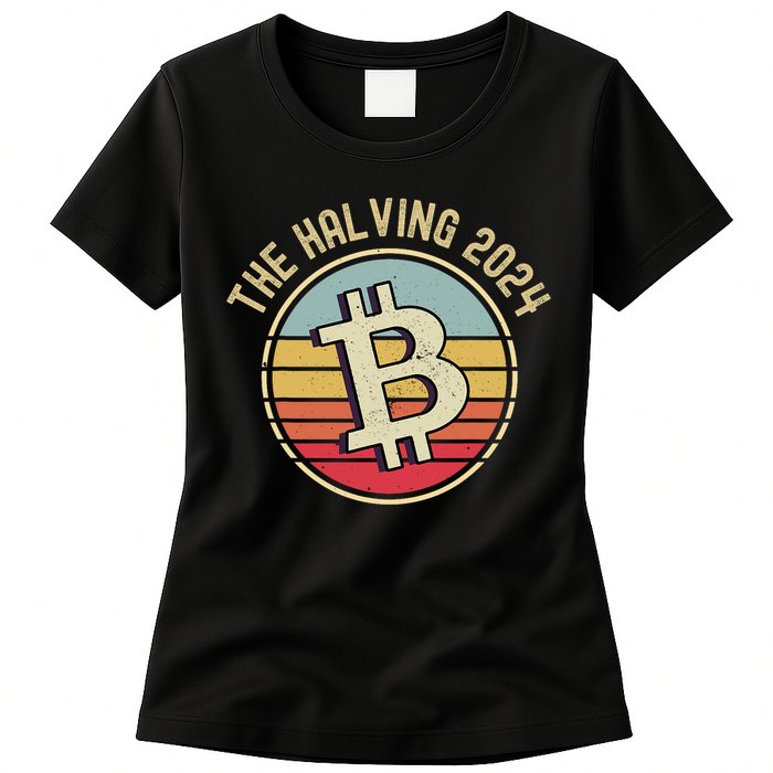 Bitcoin The Halving 2024 To The Moon Womens T-Shirt